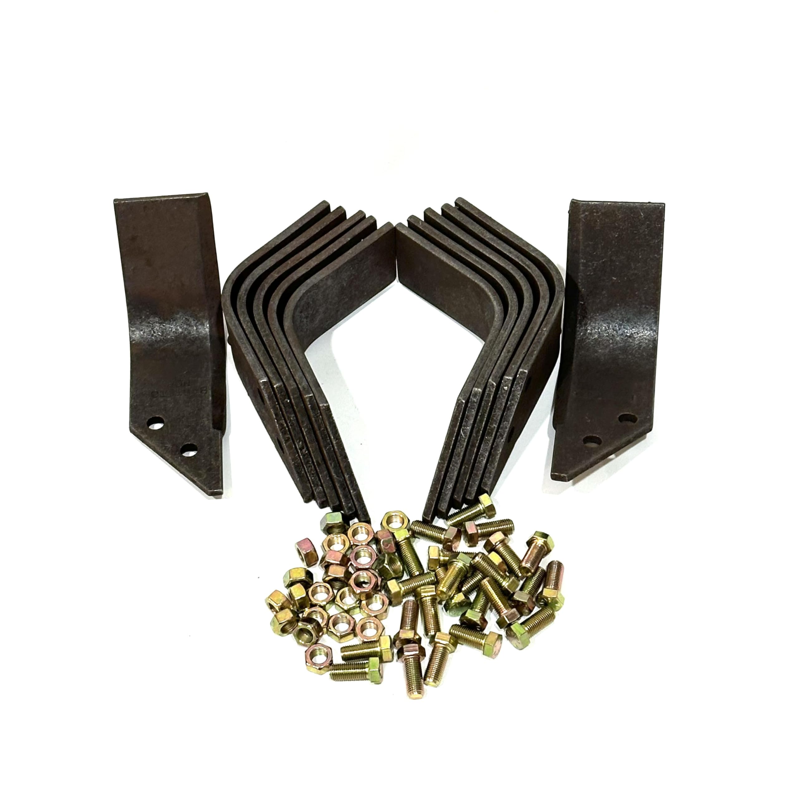 Single Cylinder Repair Genuine OEM Barreto 03006-HF Tine Set Old Model E918. E1320H, E1620B (Set of 12 with Nuts and Bolts)(Be Sure to Match The Picture with Your Old Tine Before Placing Your Order)