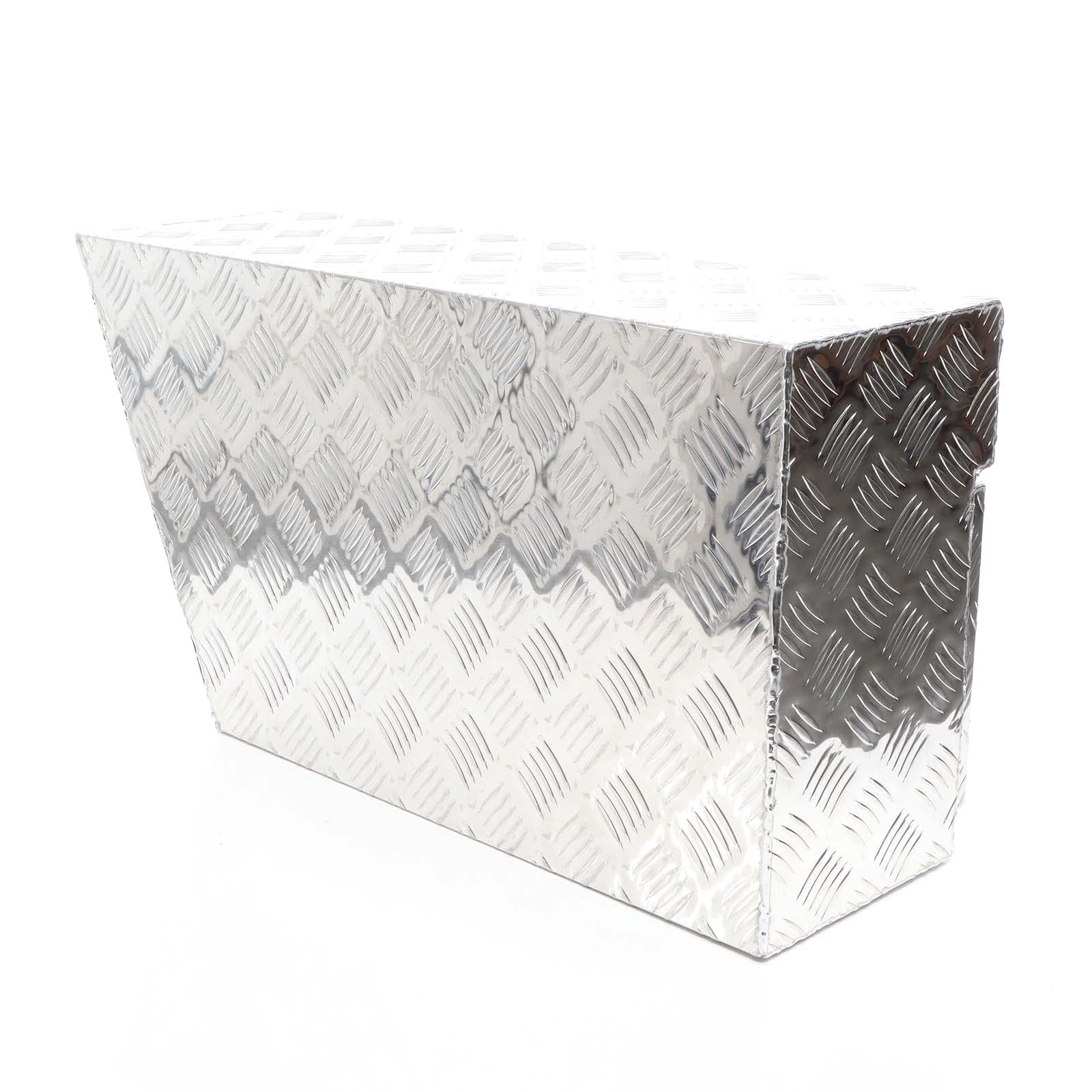 XPOtool Alu Unterbaubox rechts 75x25x40cm / 6 kg bis 60 L / 40 kg vollgeschweißt robust für Pkw, Anhänger, Lkw Nutzfahrzeuge, robuste Staubox und Werkzeugkiste - Unterflurbox Deichselbox Staukasten