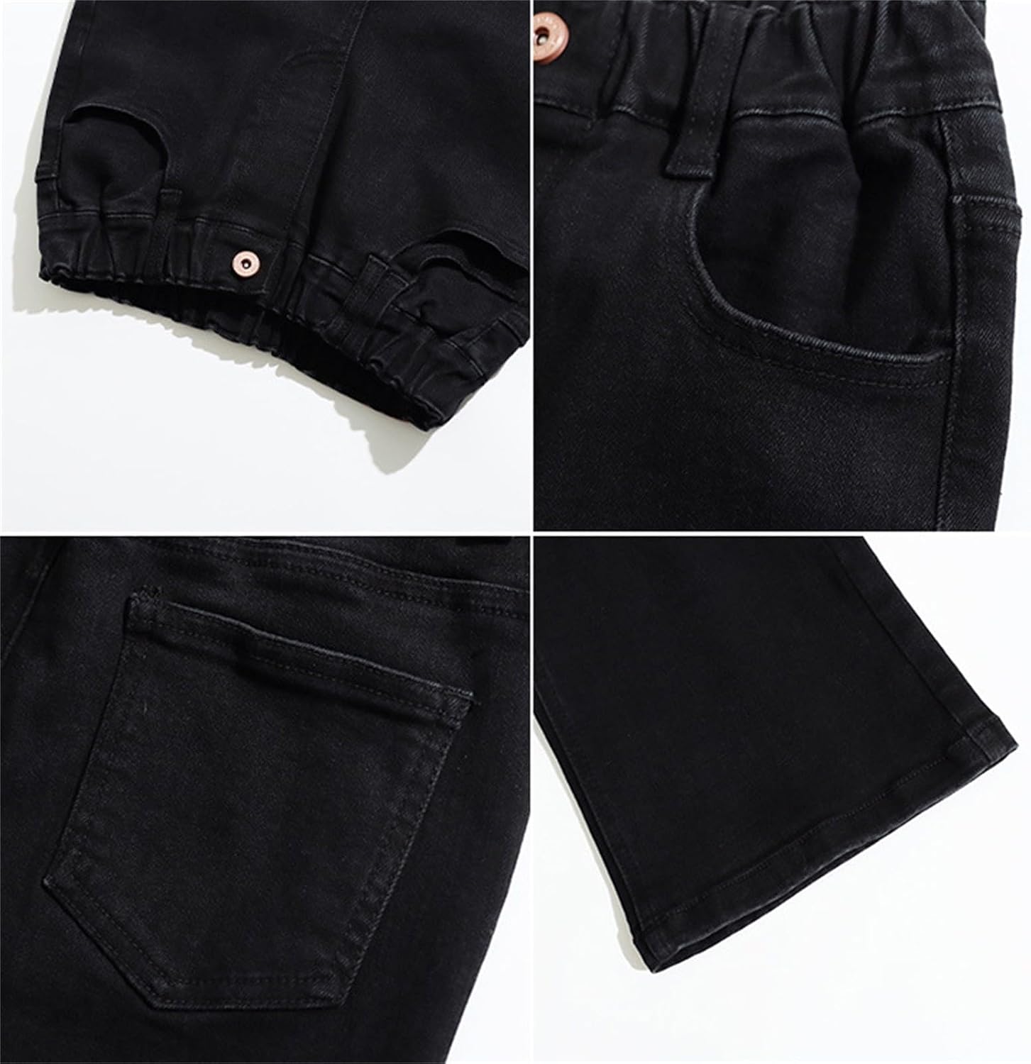 Girls Bell Bottom Jeans Straight High Waist Skinny Y2k Flare Denim Pants