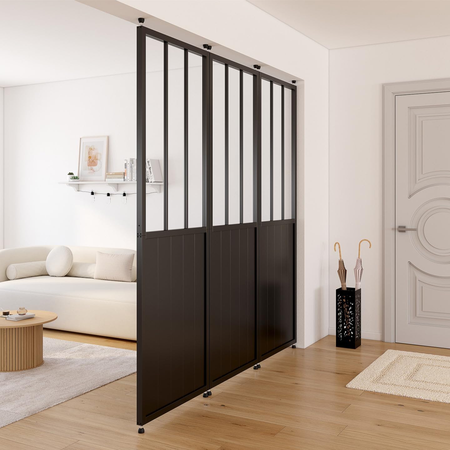 IDMarket - Cloison de séparation Amovible Atelier 250 x 80 cm