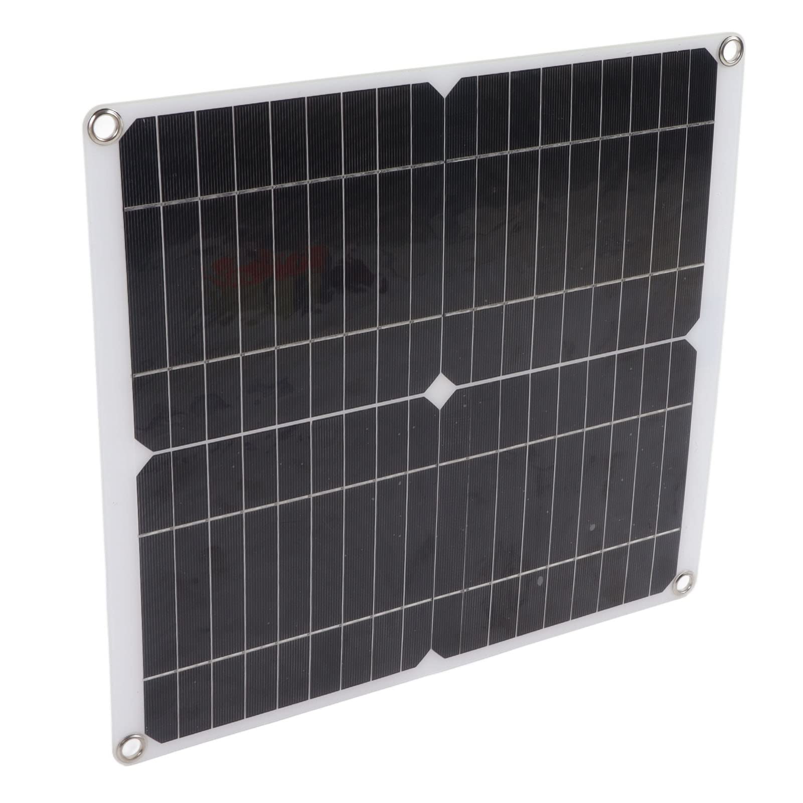 FTVOGUE Kit Pannello Solare 20W 12V Monocristallino con Controller 10A