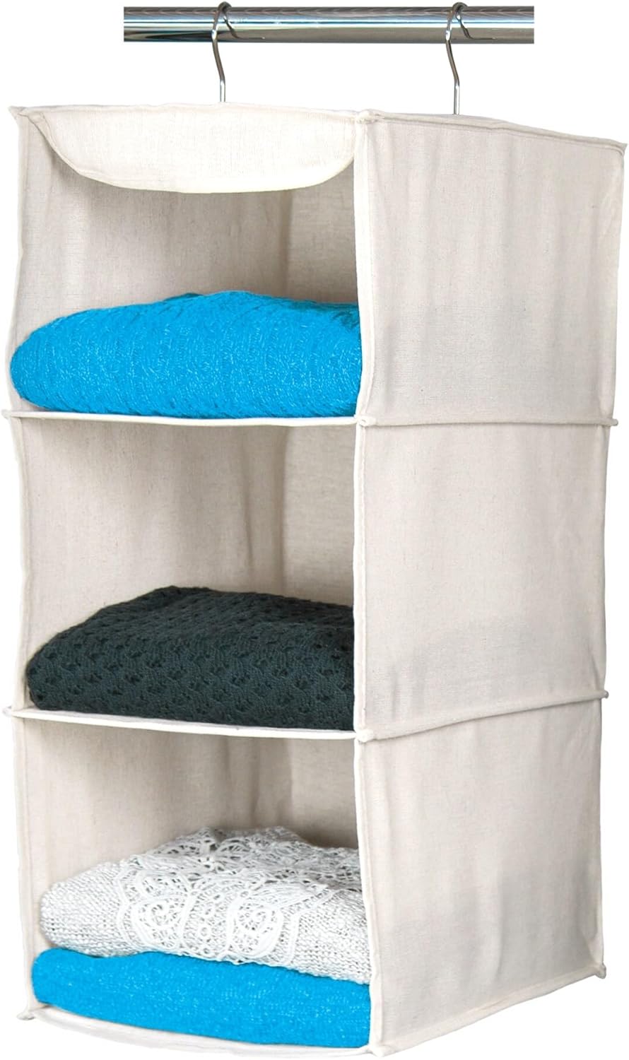 Richards Organizador de 3 estantes para suéter y accesorios - Arrow Weave (1)