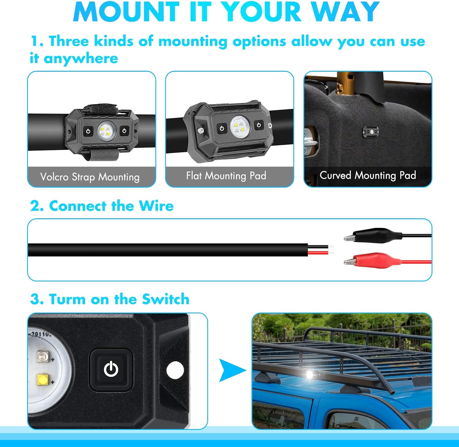 Wiring Harness 1 Lead, 12V 40A Nylon Wire Kit for LED Light Bars, Fog Lights, Driving & Work Lights with Heavy Duty On/Off Switch - Waterproof Truck, UTV, ATV, Boat, Off-Road Vehicles