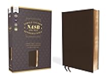 NASB, Single-Column Reference Bible, Wide Margin, Leathersoft, Brown, 1995 Text, Comfort Print