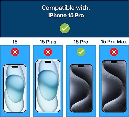 Miniatura 5 de MMOBIEL Funda magnética para teléfono compatible con iPhone 15 Pro - Funda transparente compatible con Magsafe - Protector de teléfono delgado a