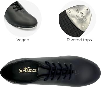 Amazon.com | So Danca - Child Vegan Oxford Lace Up Tap Dance Shoe