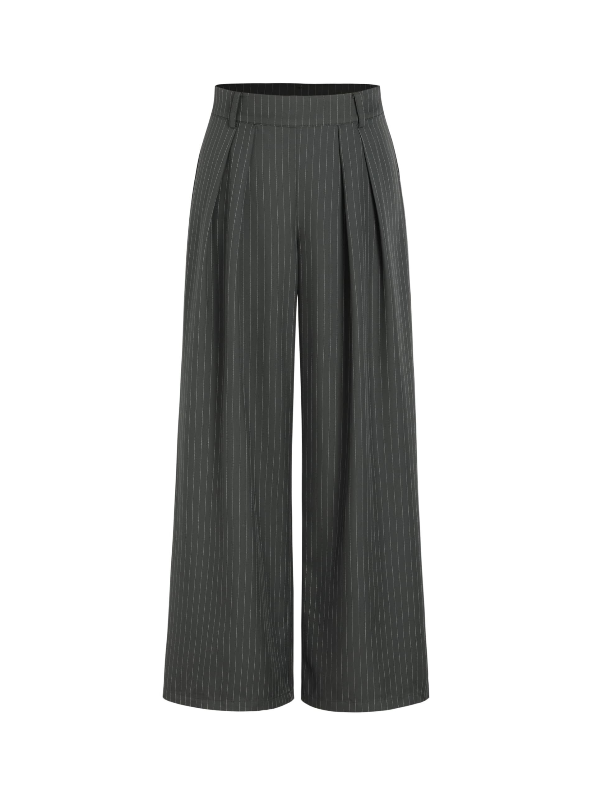 CIDER Wide Leg Pants Women High Waist Business Casual Trousers Pleated Work Pants Office Pants Long Palazzo Pants