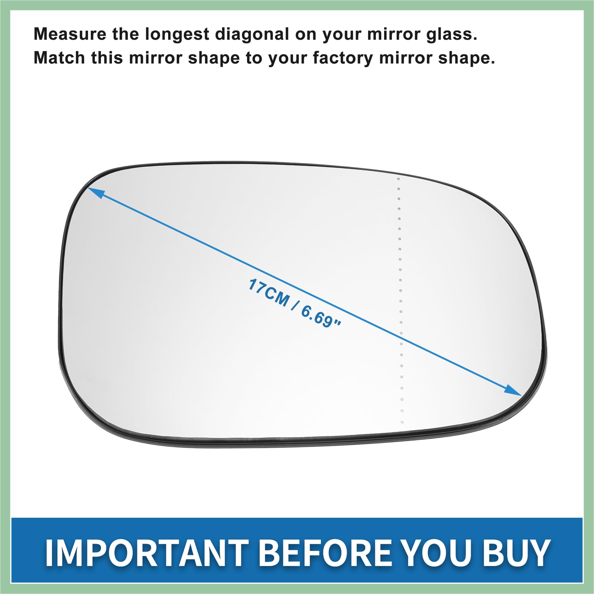 Espejo Retrovisor Derecho De Repuesto N.º 30762572 Con Placa De Respaldo Para Volvo C30 C70 S40 S60 V50 2006-2009 Para Volvo V70 2007-2008 Reemplazo de Automóvil