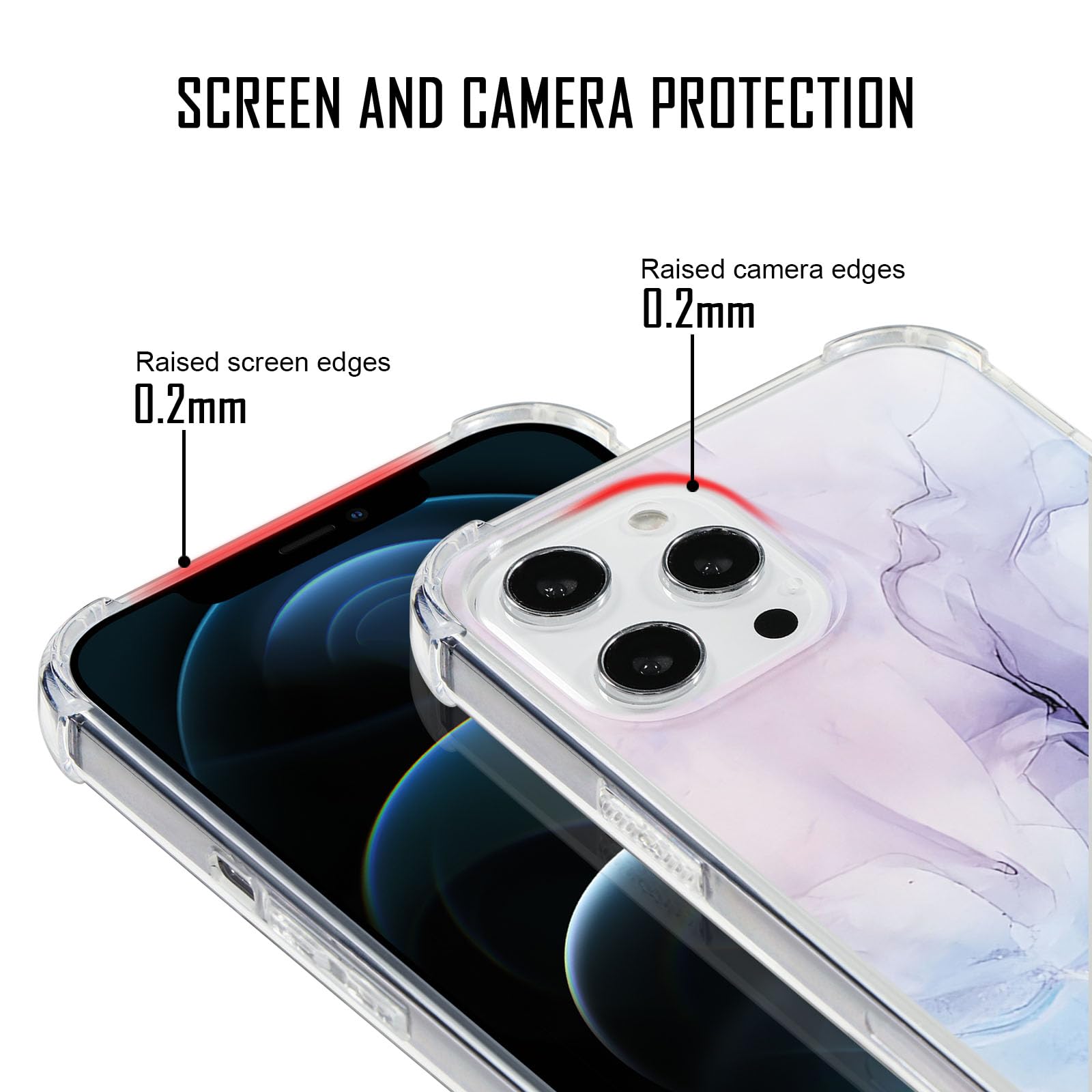 ZhuoFan Handyhülle Mit Kette Für IPhone XS Max – Transparent Mit Marmor-Muster, Stoßfest & Mit Halsband