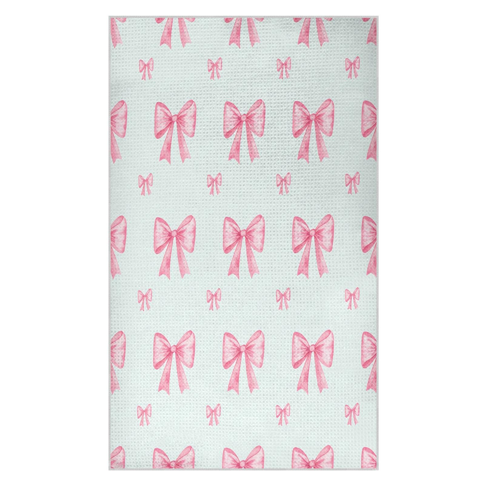 JiangGgen Bows Kitchen Towels 2-Pack Soft Absorbent Dish Towels