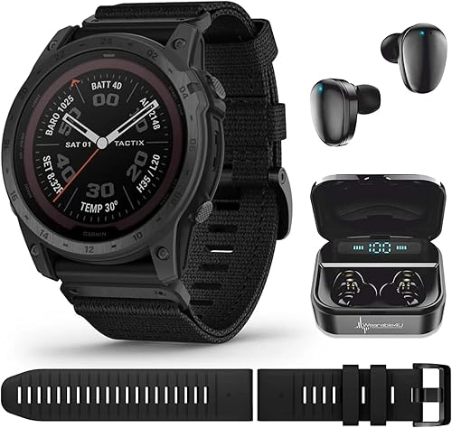 Miniatura 7 de Garmin Tactix - Reloj inteligente táctico GPS con paquete Wearable4U (tactix Delta + auriculares negros)