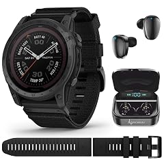 Wearable4U - Garmin tactix 7 Pro GPS Tactical Smartwatch with Bundle tactix 7 Pro Black Earbuds