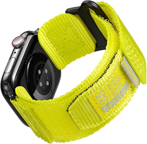 Vista 35 de Nereides Compatible con Apple Watch Series 11 Band Series 10/9/8/7/6/5/4/SE/SE2/SE3, correa deportiva de nailon con diseño tejido para 1.654 Al Aqua