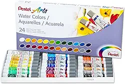 Pentel Tinta Aquarela Wfrs Arts à Base de Água 24 Cores WFRS-24