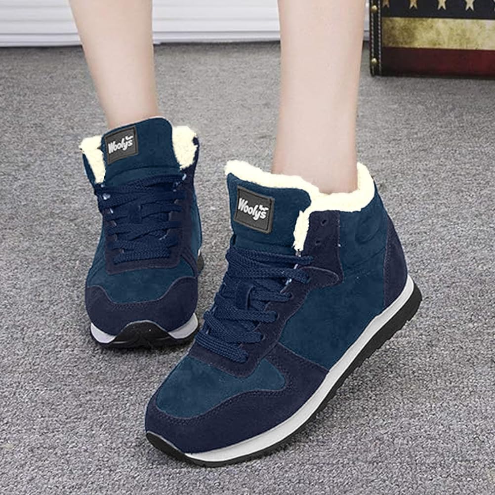 [Ｍｉｎｅｓａｍ] スノーシューズ レディース ボアスニーカー メンズ 冬用 防寒靴 裏起毛 通勤 カジュアル スニーカー 男女兼用