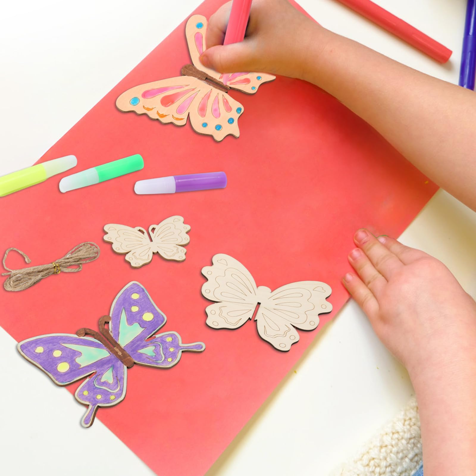 Kit Bricolage Carillon à Vent En Bois à Peindre – DIY Insectes Et Fleurs – Activité Créative Enfant – Cadeau Anniversaire