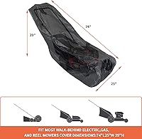 Vista 7 de Funda impermeable para cortacésped, resistente al agua, resistente al agua, para cortacésped, poliéster 600D, Oxford, cubierta protectora contra