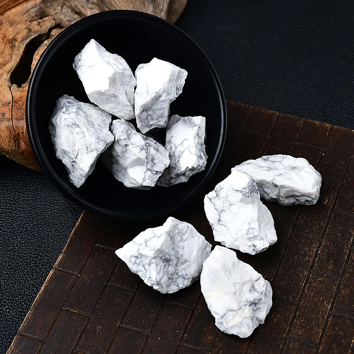 Amazon.co.jp: SUKIMIND 400gセット ハウライト 原石 天然石 ホワイト