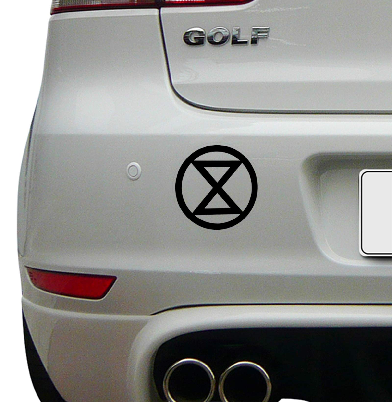Watershed Designs Black Extinction Rebellion Decal Signage (Black)