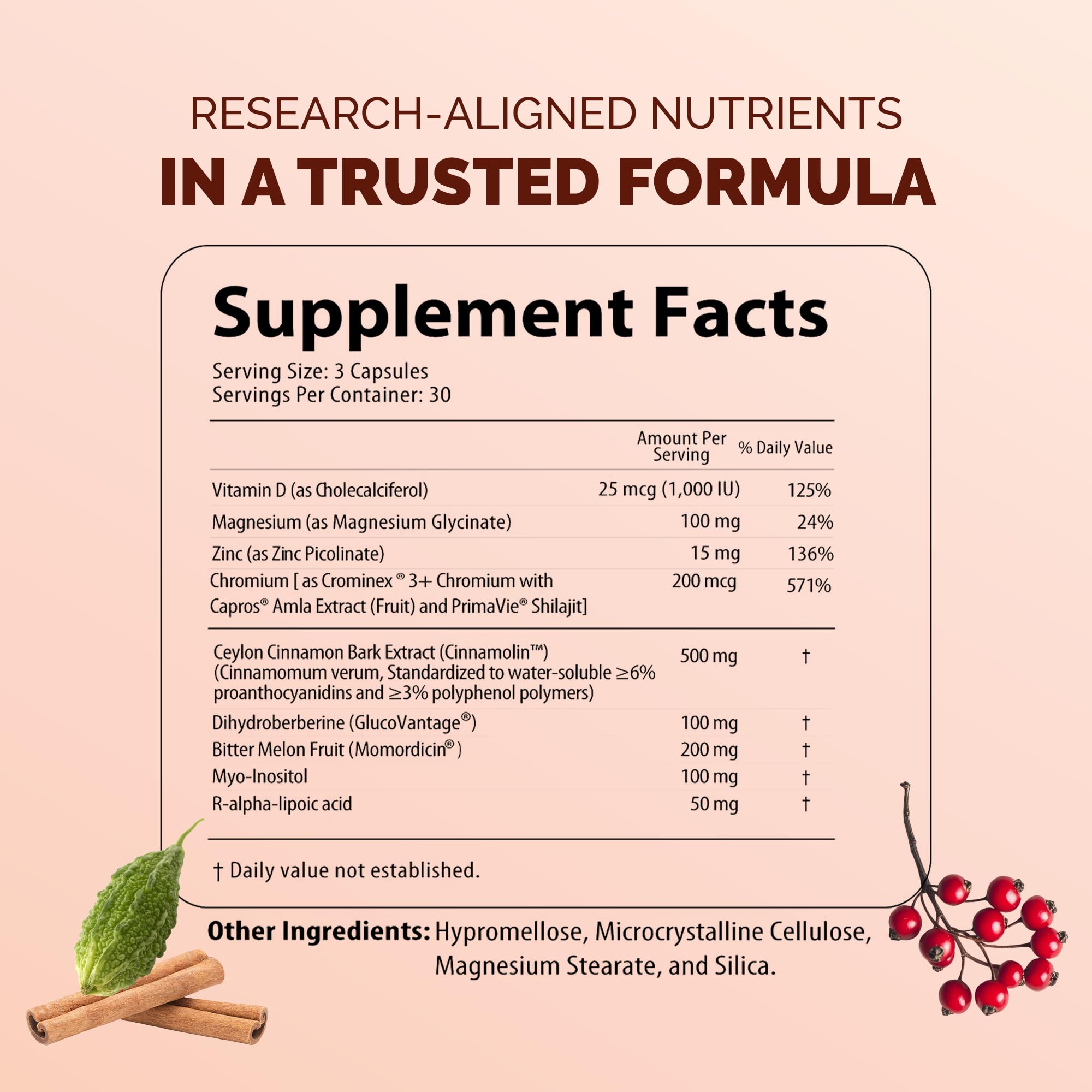 NutriSulin Blood Sugar Support - 90 Capsules — Amazon image 2