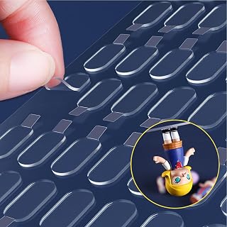 LMJIA Removable Adhesive Dots - Two-Sided Mounting Putty Tack for Crafts, Balloons, Party Decorations - 100 Clean Sticks (No Residue)