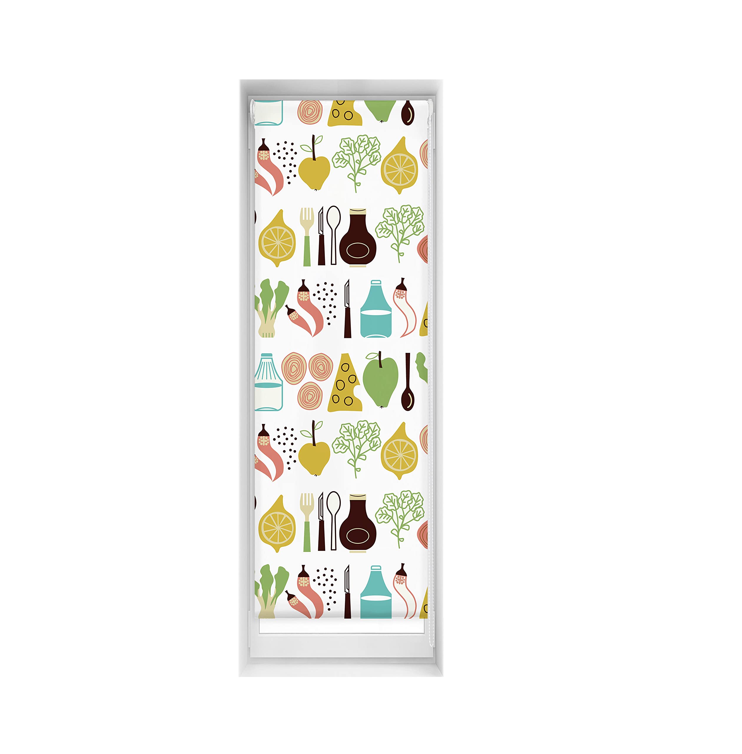 Blindecor Easy Venetian Blind, No Drilling, Printed, Translucent, Digital Print, 50 x 150 cm (width x height), Fabric Size 47 x 145 cm