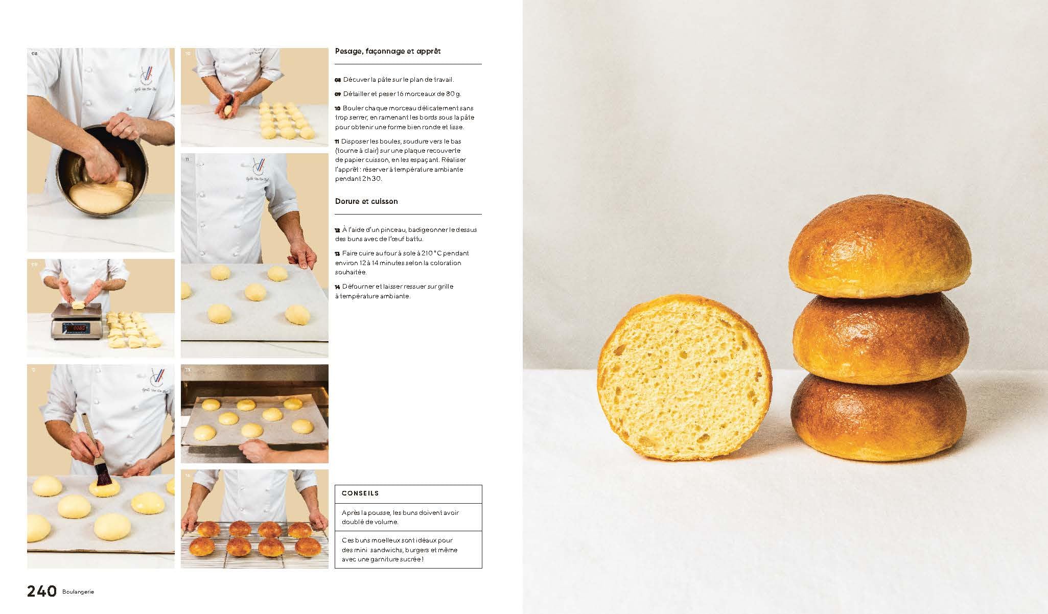 Boulangerie, Leçons en pas à pas