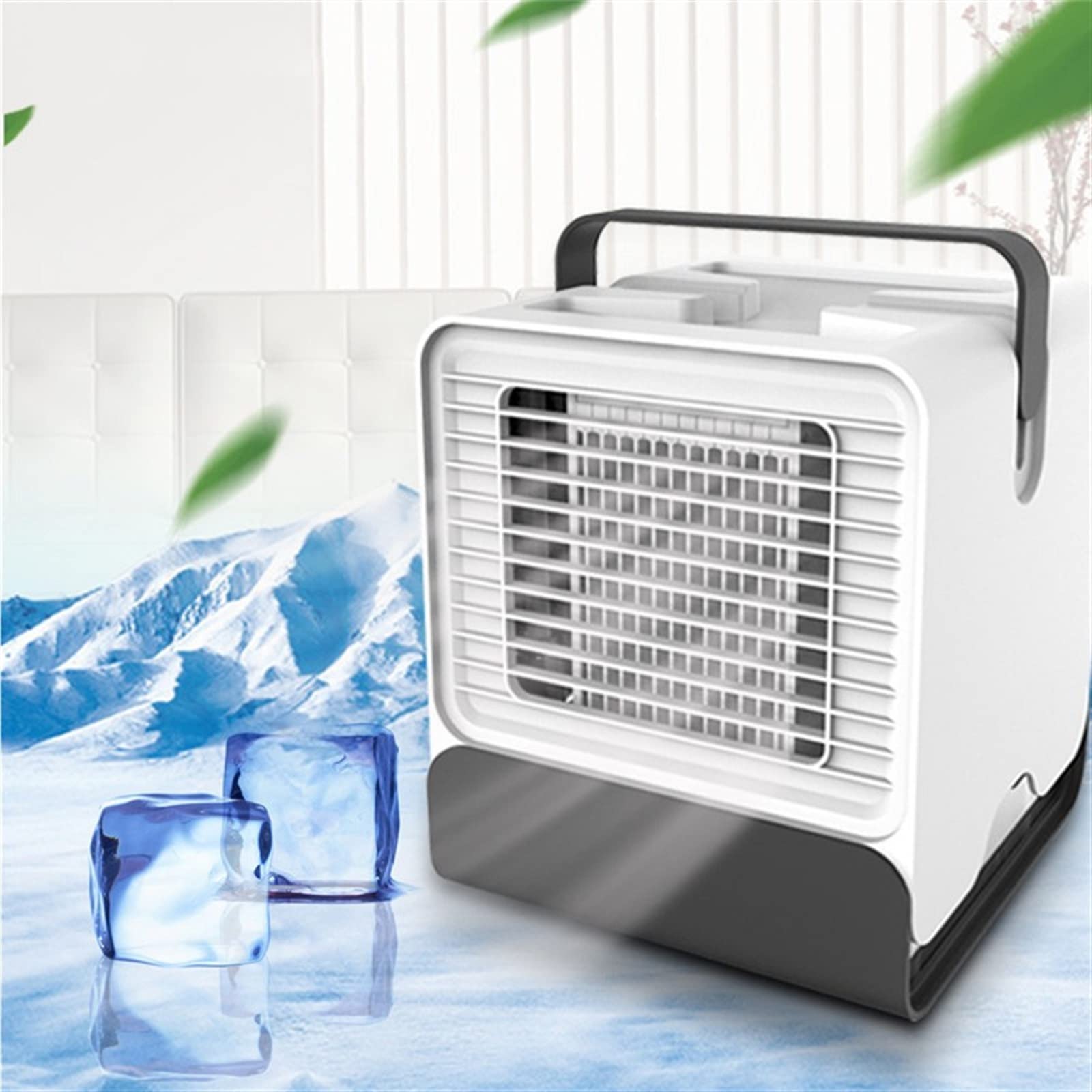 Condizionatore d'Aria Portatile, Ventilatore Portatile, raffrescatore d'Aria Piccolo, condizionatore Summer Cool (Bianco)