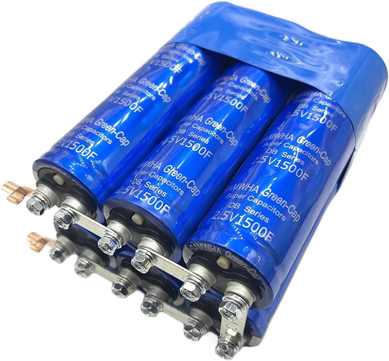 Double row 15V250F automotive rectifier module 2.5V1500F connection row large capacity step-up and step-down power supply