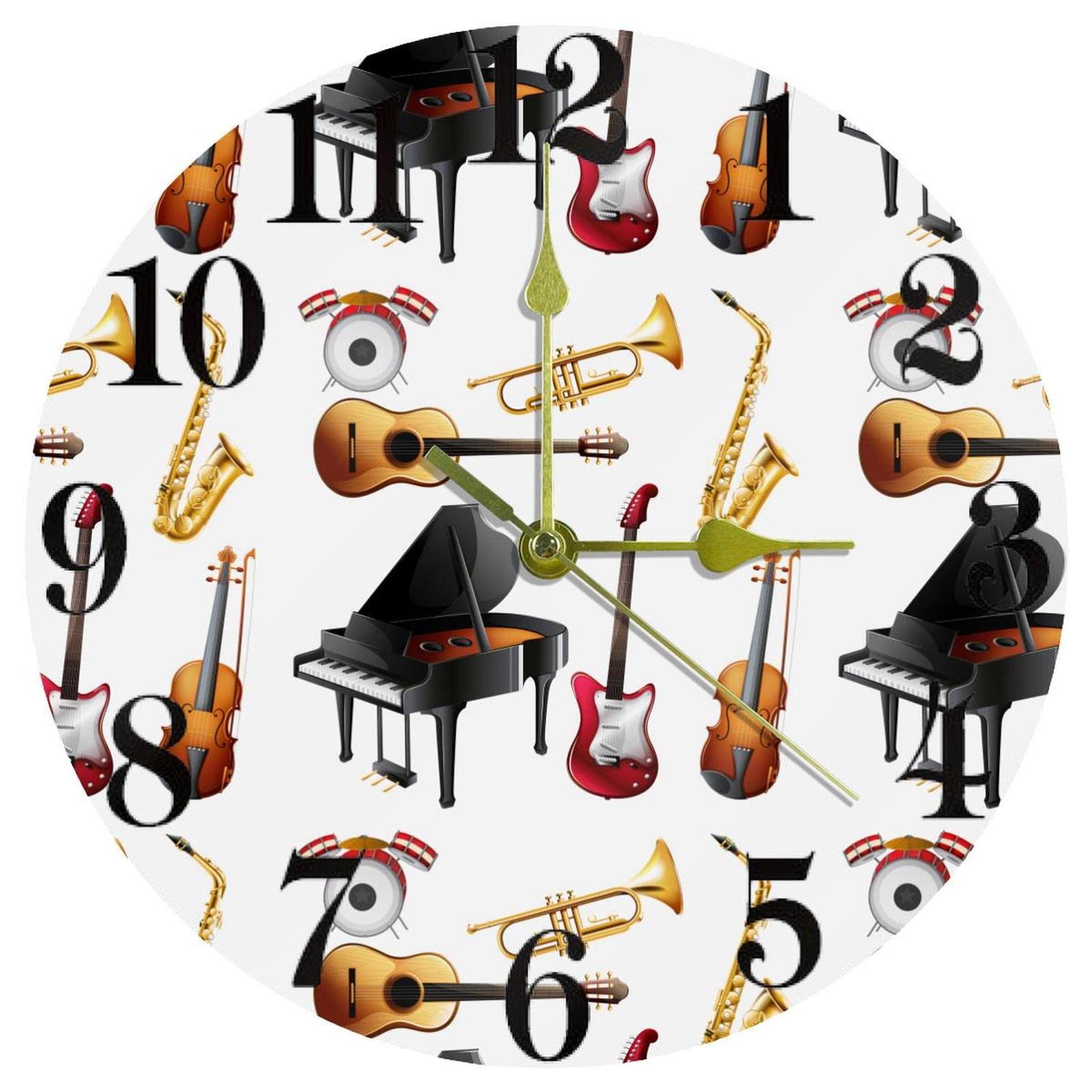 Horloge murale ronde silencieuse sans aucun tic-tac pour bien dormir