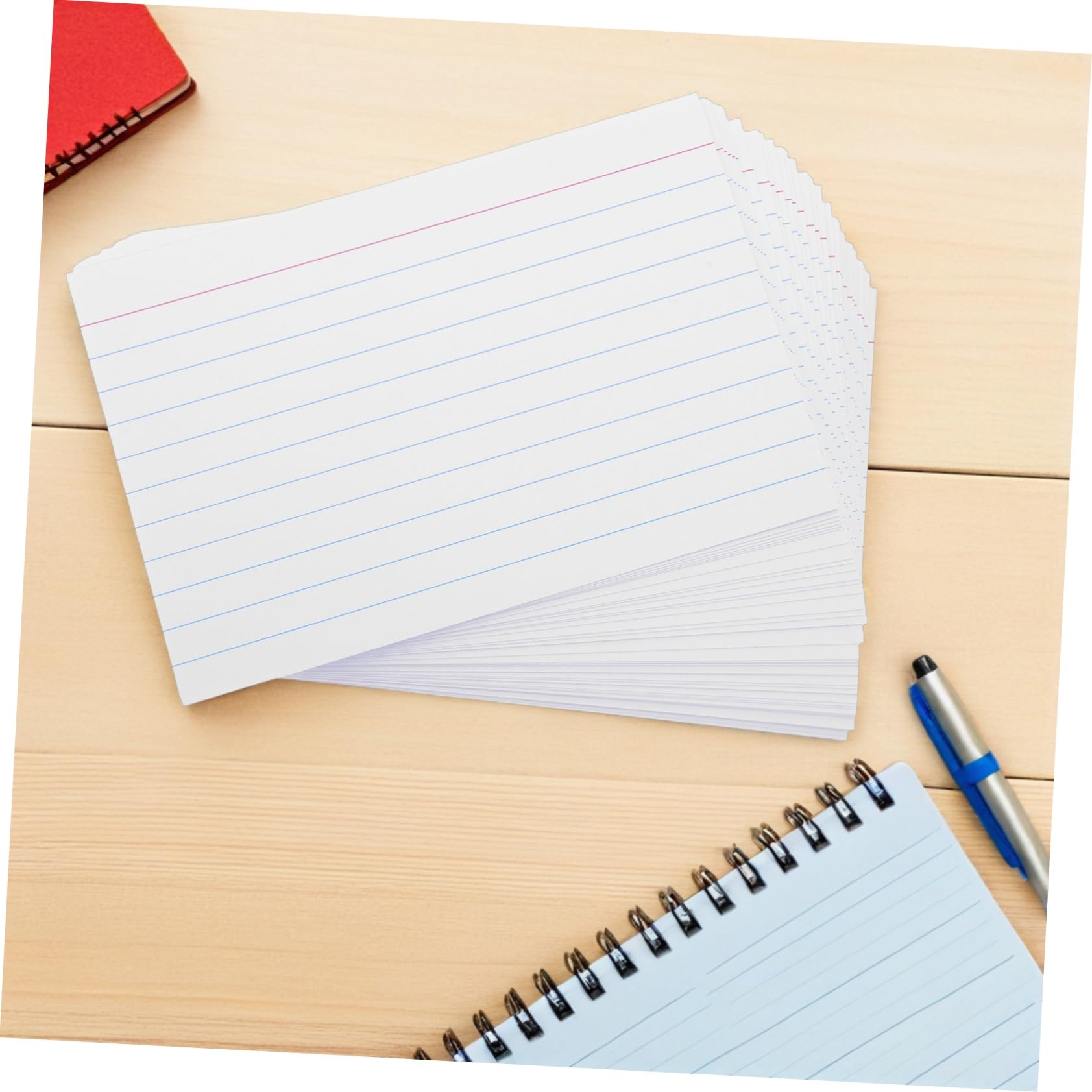 200 Stück Horizontale Notizkarten aus Papier Stabile Liniert Karteikarten als Abschluss Geschenk für Büro und Öffentliche Reden