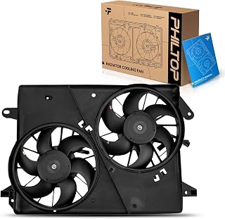 PHILTOP 621160 Radiator Cooling Fan Assembly, Compatible with 2005-2009 300, Magnum, 2006-2009,2012-2014,2023 Charger, 2008-2014,2023 Challenger, (Standard Duty Cooling), Replace# 5137717AB, 5137713AA
