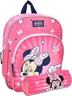 Zainetto per bambini Minnie Mouse - asilo - Garderie - 30 x 25 x 11 cm - Ragazza + astuccio