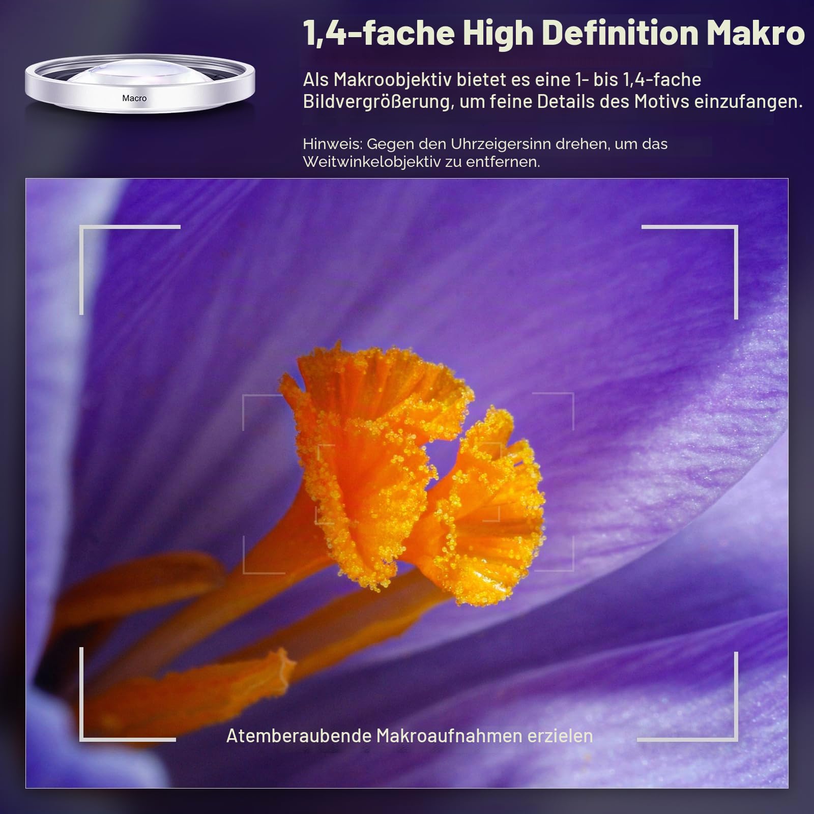 NEEWER 49mm 0,75x Weitwinkel und 1,4X Makro Objektiv Zusatz Lens für Kameras der X100-Serie HD 2 in 1 Objektiv mit 49mm Adapterring für Fujifilm X100 X100S X100F X100T X100V X100VI Kameras LS-47