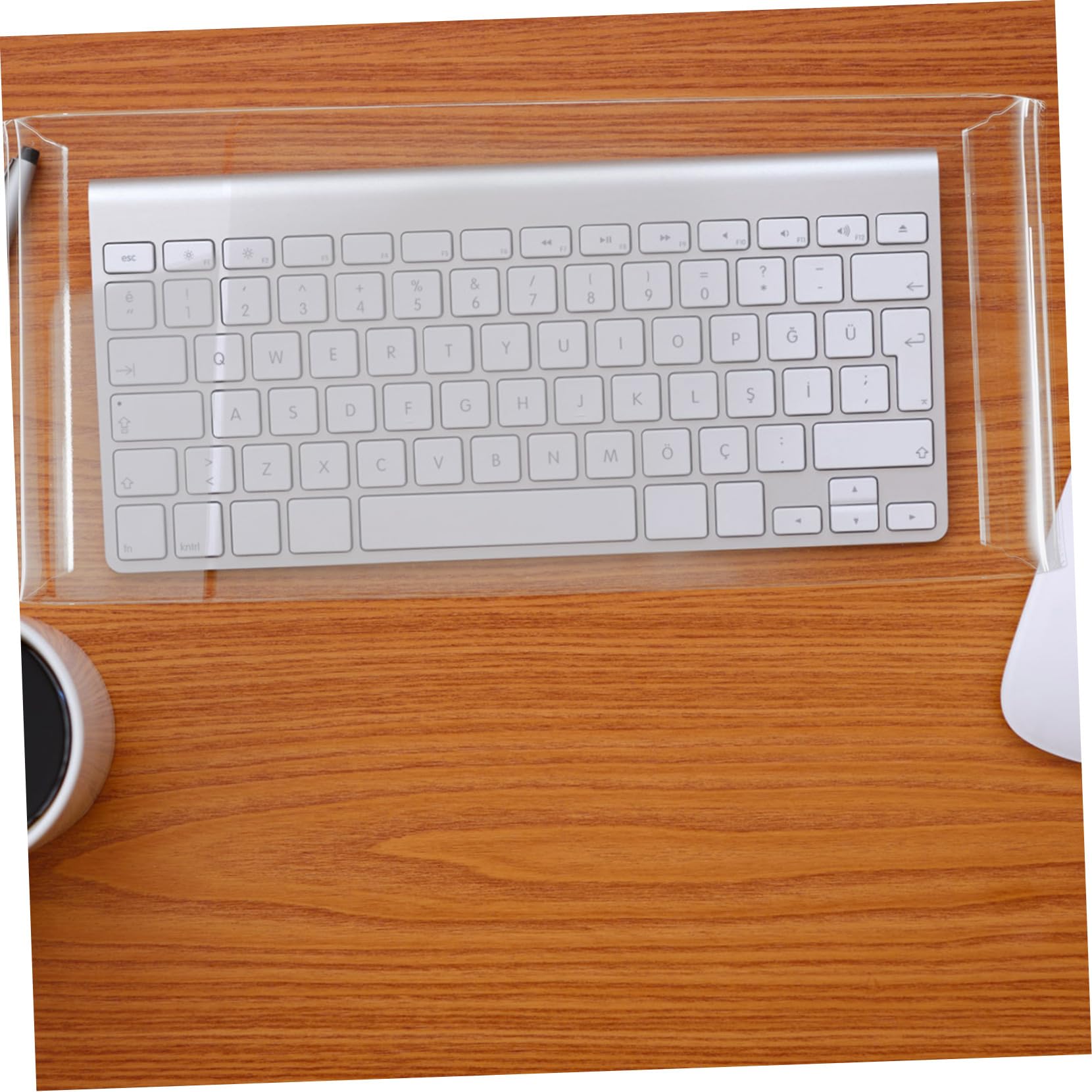 Copertura antipolvere per tastiera Geekria Tenkeyless TKL, copertura per tastiere in acrilico trasparente per giochi meccanici per computer compatti 80% a 87 tasti  7