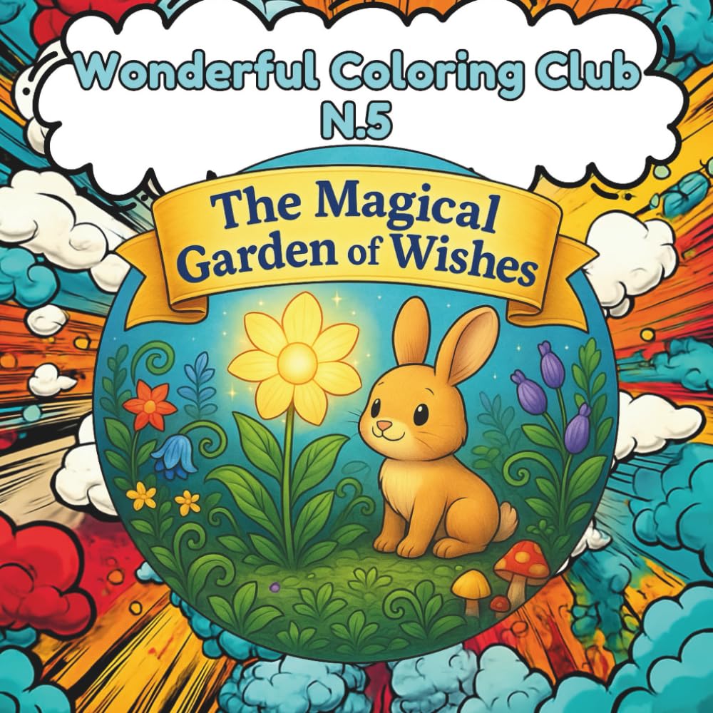 The Magical Garden of Wishes: A Coloring Story Book for Kids
