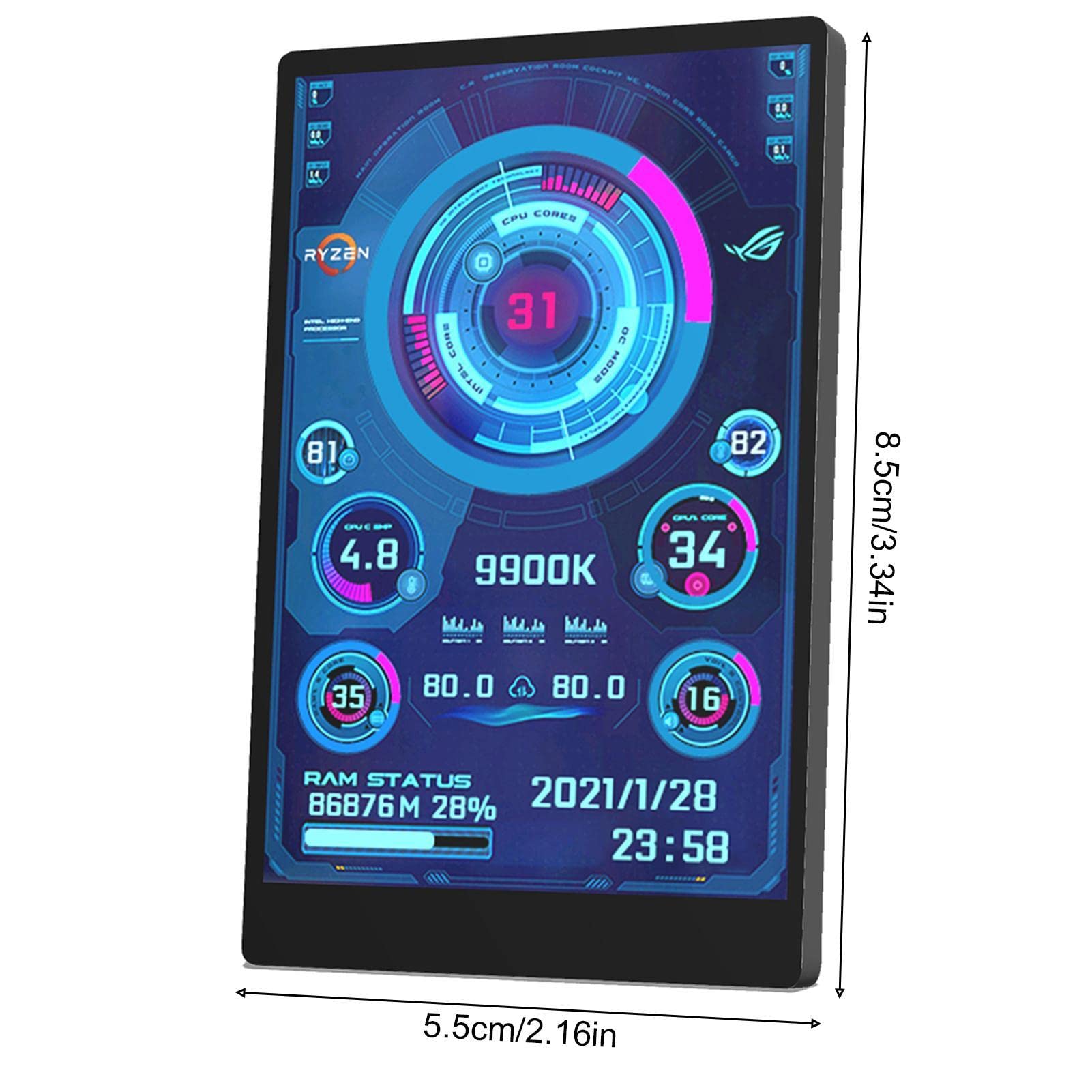 Msi Afterburner Overlay Gpu Cpu Temperature Computer Screen, Inch