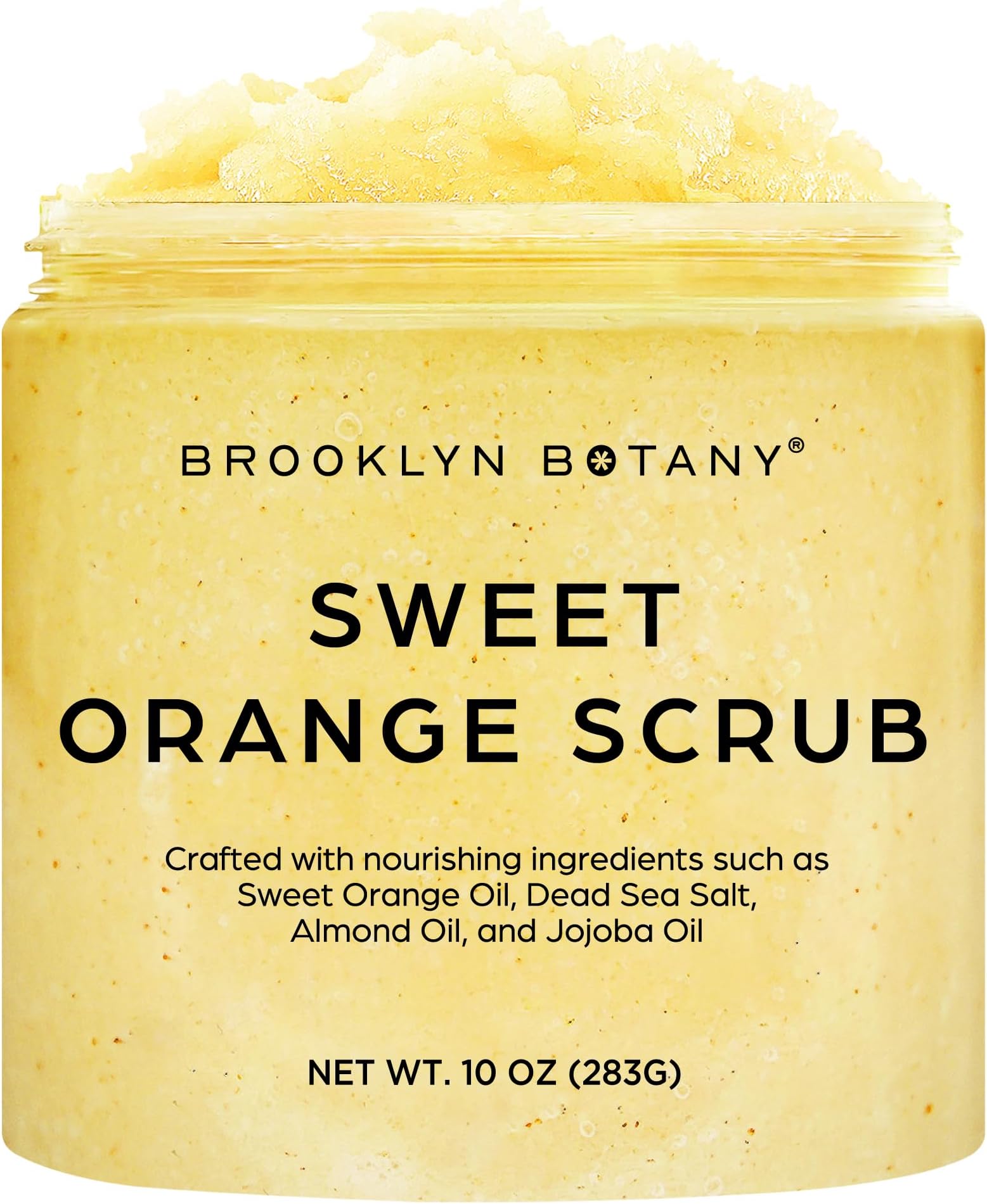 100% Natural Sweet Orange Summer Body Scrub - Exfoliates, Moisturizes, and Nourishes - Cleans Pores for Smoother & Softer Skin - Reduces Skin Blemishes - Great Gifts For Women - 10 oz