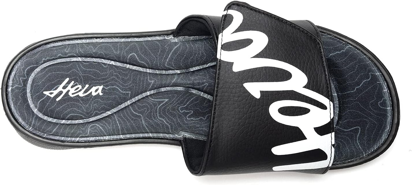 FUNKYMONKEY Memory Foam Sandals for Men, Outdoor Adjustable Comfort Graphic Strap Slide Sandals - Image 4