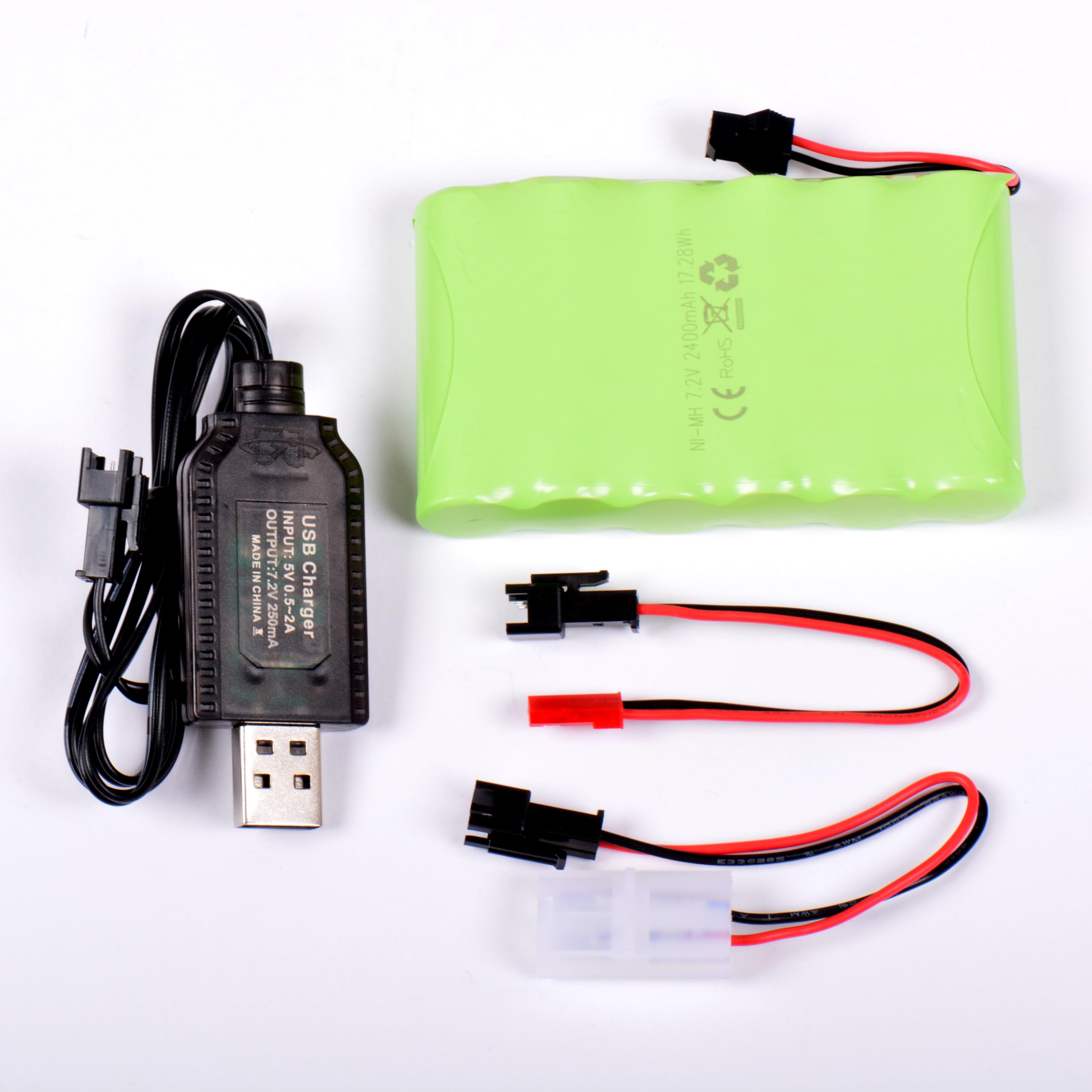 Batterie Ni-MH 7,2 V avec chargeur USB pour remplacer la batterie usagée de vos appareils RC - 6