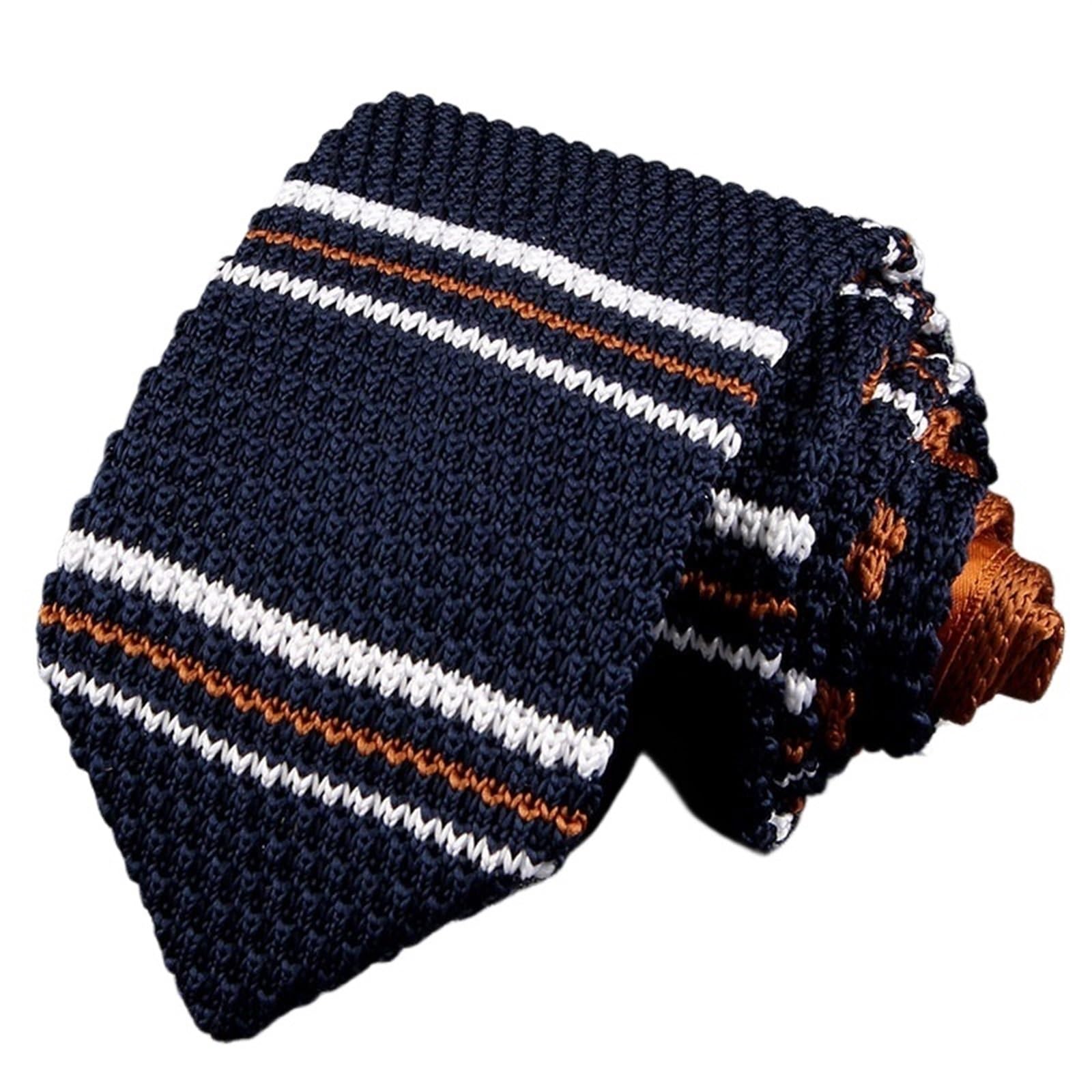 Générique cravate pour homme Cravates en tricot Cravate décontractée for garçons et filles, cravate rayée tricotée, de mariage for marié, vêtements cou for hommes