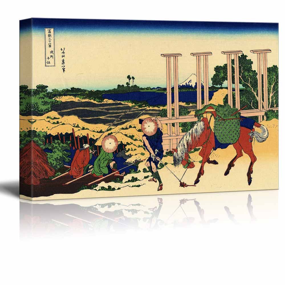 Amazon.com: wall26 - Canvas Wll Art - Senju, Musashi Province by