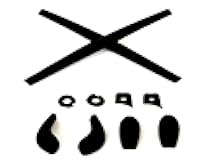 Galaxy Nose Pads & Earsocks Rubber Kits For Oakley Juliet Black