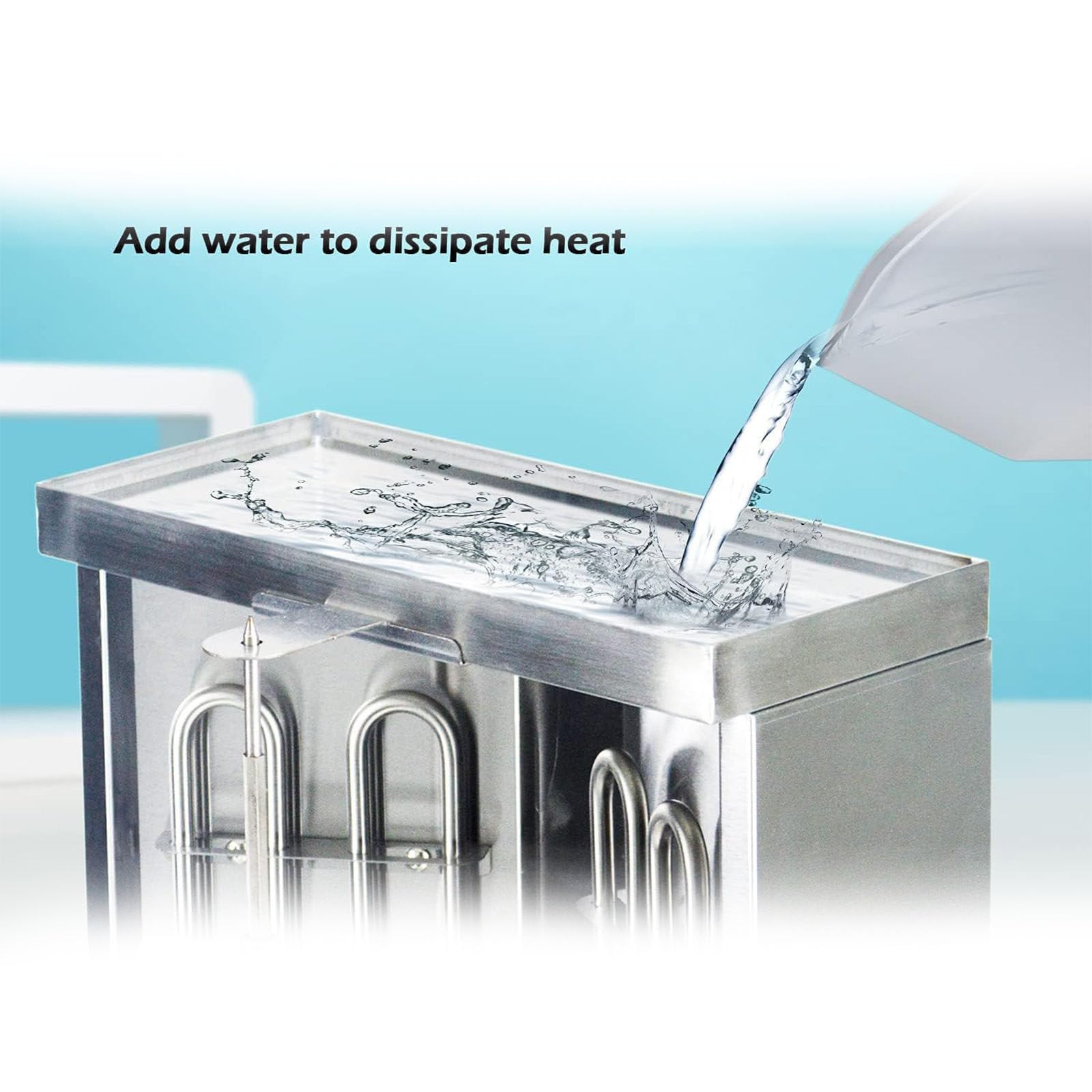 Doner Kebab Macchina Elettrica Kebab Grill Verticale Polli Da Carne Giroscopio Girarrosto Per Carne Con Bruciatori Regolazione Della Temperatura 50-350 ℃ Per Cucina Domestica Com(Size:M,Color:Argento - Foto 11