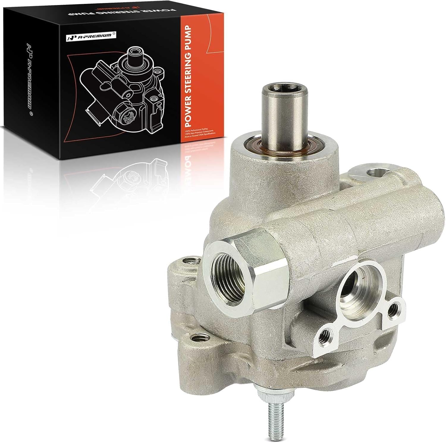 A-Premium Power Steering Pump, Compatible with Cadillac STS 2005-2010, 4.4L 4.6L