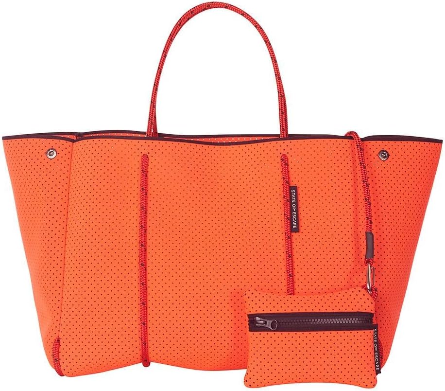 STATE OF ESCAPE トートバッグ マザーズバッグ コーラル オレンジ