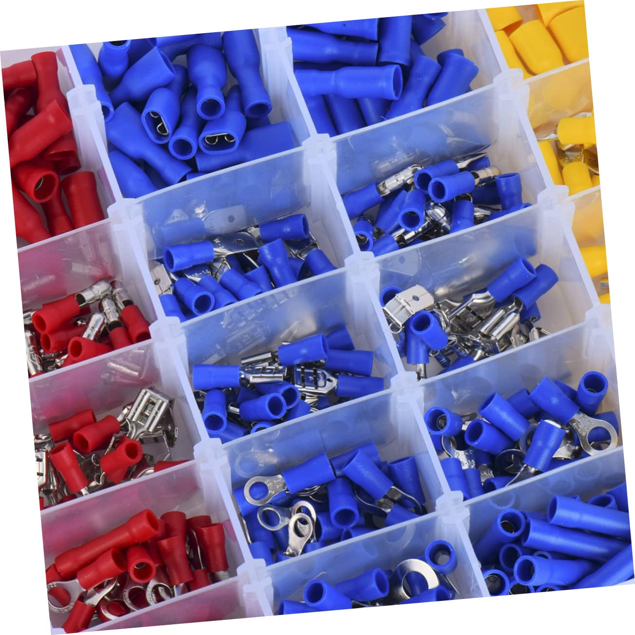 Cosses à Sertir 480 Pièces en Boîte, Cuivre Pvc, Bornes de Fil