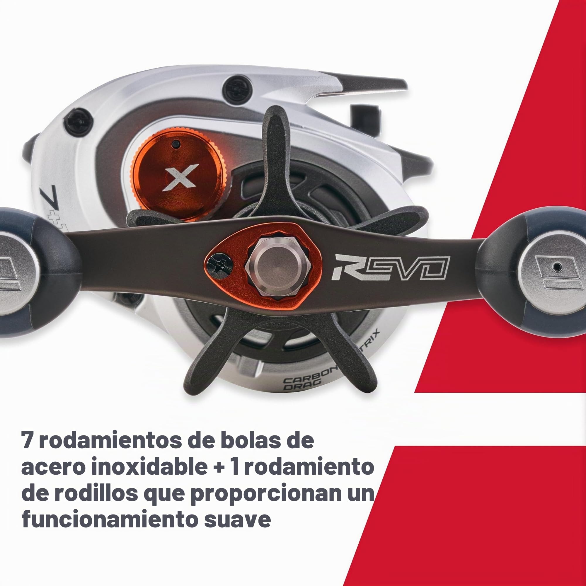 Abu Garcia Revo X - Carrete de Pesca de Perfil bajo