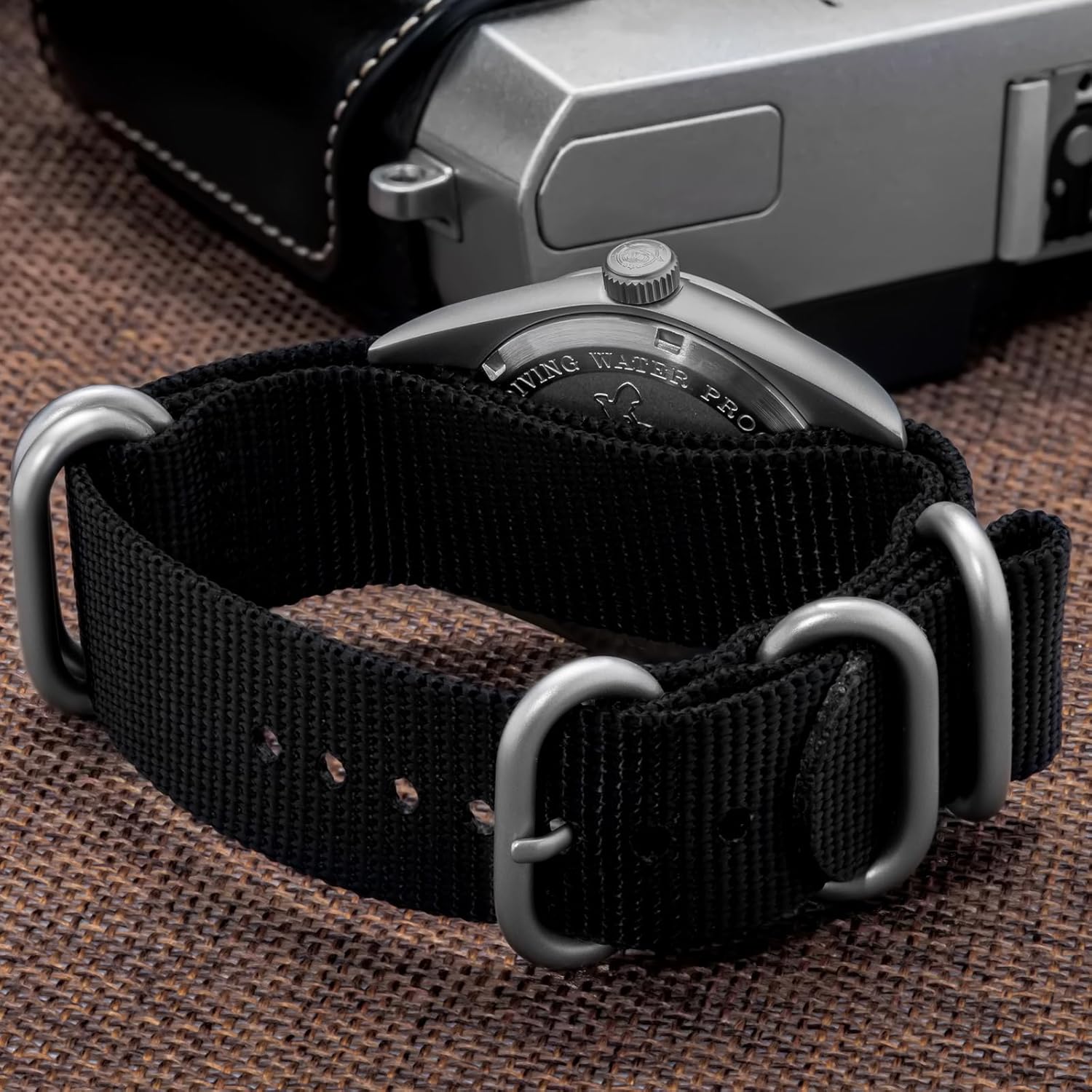 ADDIESDIVE 36MM Mens Military Field Watches VH31 Quartz Movement Sweep Second Hand Luminous 100M Waterproof Watches for Men Minimalist Outdoor Sports Mens Wrist Watch