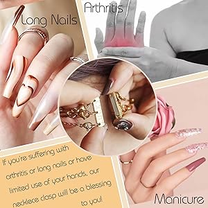Qulltk Lucky Necklace Separator for Layering Strong Magnetic Clasps, 14K Gold and Silver Multiple Necklace Clasps for Layered Look